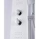 ANZZI Arena Series 60 in. Full Body Shower Panel System with Heavy Rain Shower and Spray Wand in White