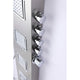 ANZZI Mesa 64 in. Full Body Shower Panel with Heavy Rain Shower and Spray Wand in Brushed Steel