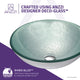 ANZZI Spirito Series Deco-Glass Vessel Sink