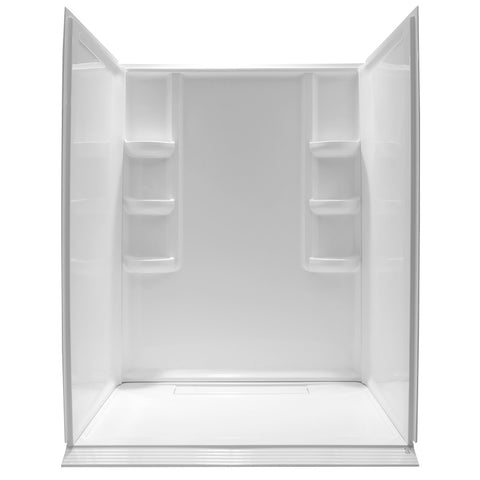 Lex-Class 60 in. x 74 in. Shower Wall Surround and Base