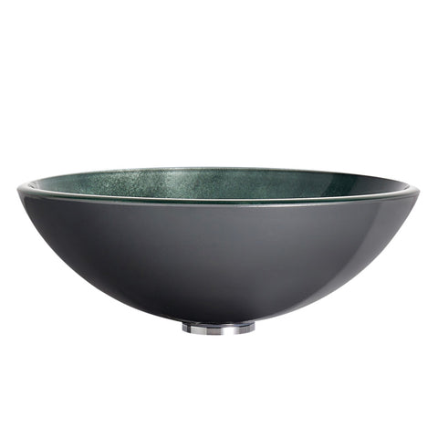 ANZZI Belissima Round Glass Vessel Bathroom Sink