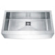 ANZZI Elysian Farmhouse Stainless Steel 32 in. 0-Hole Single Bowl Kitchen Sink in Brushed Satin