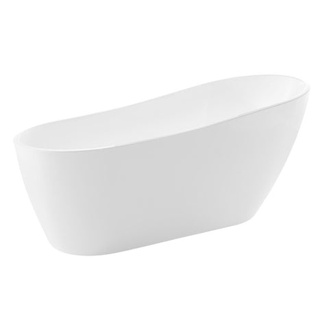 FTAZ093-42B-65 - ANZZI Trend 67 in. Acrylic Flatbottom Non-Whirlpool Bathtub with Havasu Faucet and Talos 1.6 GPF Toilet