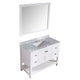 VT-MRCT1048-WH - ANZZI Montaigne 48 in. W x 22 in. D Bathroom Bath Vanity Set in White with Carrara Marble Top with White Sink