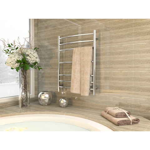 TW-AZ027CH - ANZZI Gown 7-Bar Electric Towel Warmer in Polished Chrome