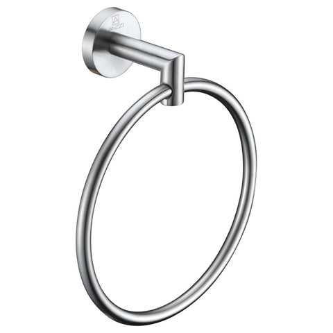 AC-AZ009BN - Caster 2 Series Towel Ring in Brushed Nickel