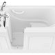 ANZZI Value Series 26 in. x 53 in. Left Drain Quick Fill Walk-In Soaking Tub in White