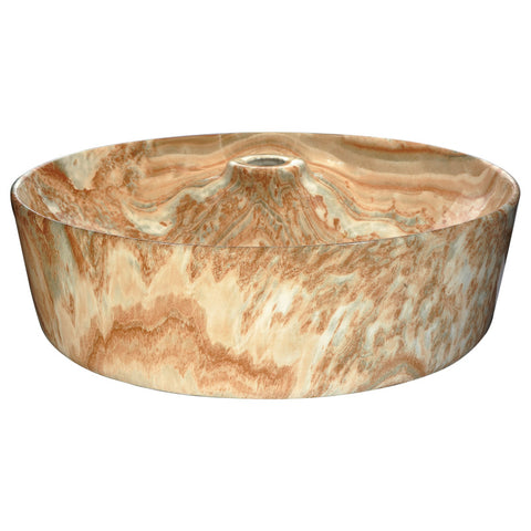 LS-AZ234 - ANZZI Marbled Series Ceramic Vessel Sink in Marbled Sands Finish