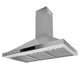 RH-AZ0590ESS - ANZZI ANZZI 36-Inch 450 CFM 3-Speed Stainless Steel Wall Mount Convertible Pyramid Residential Range Hood with LED Lamp