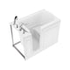 ANZZI Value Series 30 in. x 53 in. Left Drain Quick Fill Walk-In Soaking Tub in White