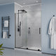 ANZZI Longboat Series 60 in. x 76 in. Semi-Frameless Shower Door with TSUNAMI GUARD