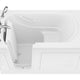 ANZZI Value Series 30 in. x 60 in. Left Drain Quick Fill Walk-In Soaking Tub in White