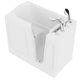 26 in. x 46 in. Right Drain Quick Fill Walk-In Soaking Tub in White