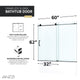 ANZZI Raymore Series 60 in. x 62 in. Frameless Sliding Tub Door