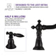 ANZZI Patriarch 8" Widespread Bathroom Sink Faucet in Oil Rubbed Bronze