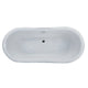 FT-AZ113 - ANZZI Ruby 5.9 ft. Acrylic Flatbottom Non-Whirlpool Bathtub-White