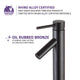 ANZZI Valle Single Hole Single Handle Bathroom Faucet