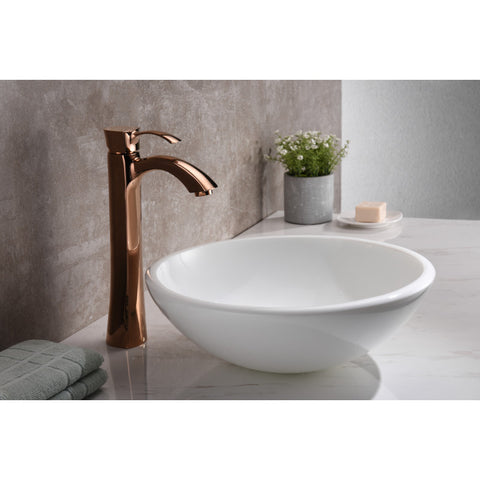 LS-AZ8092 - ANZZI Warika Series Vessel Sink in White