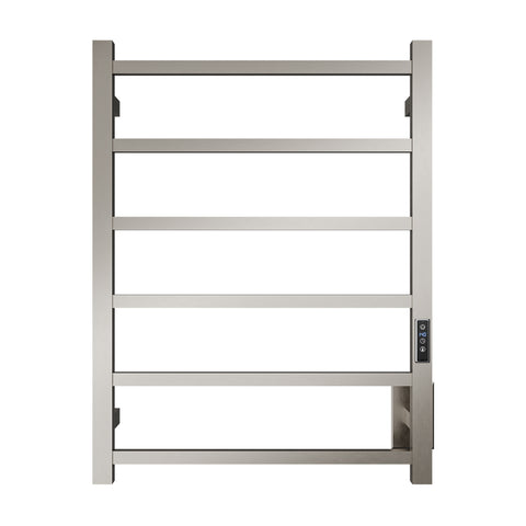 ANZZI Charles Series 6-Bar Stainless Steel Wall Mounted Electric Towel Warmer Rack