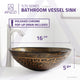 ANZZI Alto Series Deco-Glass Vessel Sink