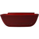 ANZZI Vida 5.2 ft. Solid Surface Center Drain Freestanding Bathtub in Deep Red