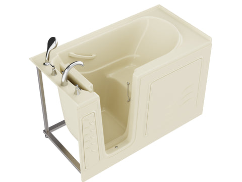 ANZZI Coupe Series 30 in. x 60 in. Left Drain Quick Fill Walk-In Soaking Tub in Biscuit