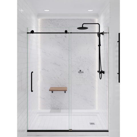 SH-AZ101MB - ANZZI Heavy Rainfall Stainless Steel Shower Bar with Hand Sprayer in Matte Black