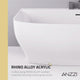 ANZZI Bank Series 5.41 ft. Freestanding Bathtub with Deck Mounted Faucet in White