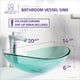 ANZZI Tale Series Deco-Glass Vessel Sink in Lustrous Green