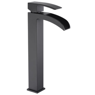 ANZZI Key Series Elegant Vessel Sink Faucet (8.82" H), Single Hole, ADA & WaterSense Certified, Rhino Alloy Solid Brass, Various Finishes