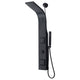 SP-AZ078MB - ANZZI Aura Retro-Fit Series 39 in. 2-Jetted Shower Tower with Heavy Rain Shower and Body Jets and Spray Wand in Matte Black