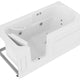 AMZ3060SILWH - ANZZI 30 in. x 60 in. Left Drain Step-In Walk-In Whirlpool Tub with Low Entry Threshold in White