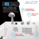 ANZZI Right Drain FULLY LOADED Wheelchair Access Walk-in Tub with Air and Whirlpool Jets Hot Tub | Quick Fill Waterfall Tub Filler with 6 Setting Handheld Shower Sprayer | Including Aromatherapy, LED Lights, V-Shaped Back Jets, and Auto Drain | 2953WCRWD