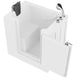 ANZZI Coupe Series 27 in. x 39 in. Right Drain Quick Fill Walk-In Soaking Tub in White