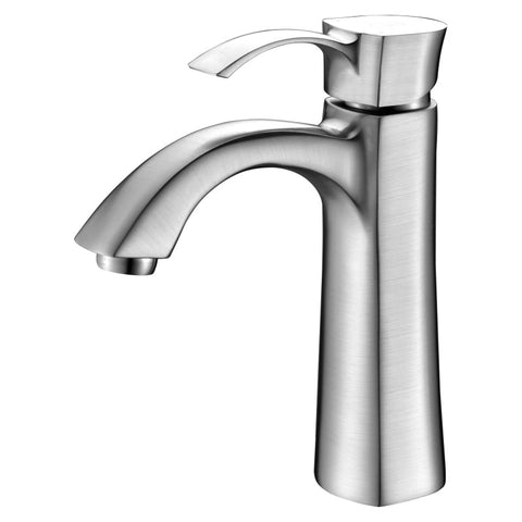 ANZZI Rhythm Series Single Hole Single-Handle Mid-Arc Bathroom Faucet