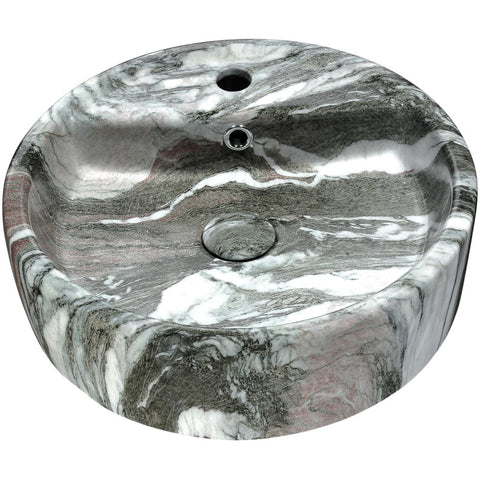 LS-AZ254 - ANZZI Rhapsody Series Ceramic Vessel Sink in Neolith Marble Finish