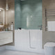 53 - 60 in. x 26 in. Right Drain Air and Whirlpool Jetted Walk-in Tub in White