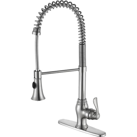 KF-AZ209BN - ANZZI Bastion Single Handle Standard Kitchen Faucet in Brushed Nickel