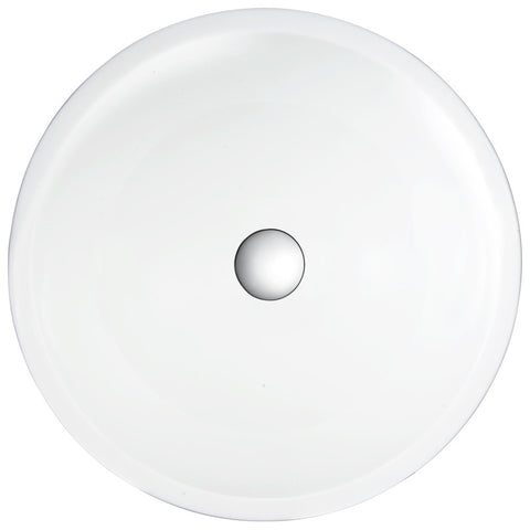 ANZZI Warika Series Vessel Sink in White