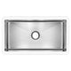 ANZZI Nepal Series Farmhouse Solid Surface 33 in. 0-Hole Single Bowl Kitchen Sink with Stainless Steel Interior