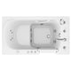 ANZZI 30 in. x 53 in. Right Drain Quick Fill Walk-In Whirlpool Tub with Powered Fast Drain in White