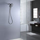 ANZZI Magnetic Valkyrie Multi-Spray Retro-Fit 7.48 in. Dual Wall Mount Fixed and Handheld Shower Head with Magna-Diverter