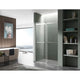 SD-FRLS05802CH - ANZZI Kahn Series 60 in. x 76 in. H Sliding Frameless Shower Door in Chrome with Tsunami Guard Tempered Clear Glass and Handle