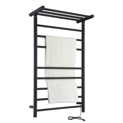 ANZZI Eve 8-Bar Stainless Steel Wall Mounted Electric Towel Warmer Rack