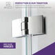 ANZZI Herald Series 48 in. by 58 in. Frameless Hinged Tub Door