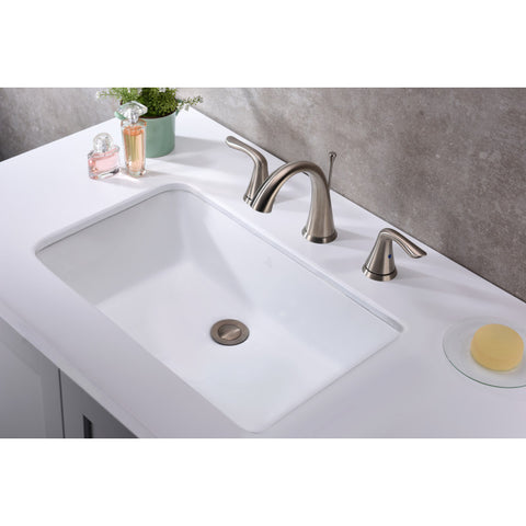 LS-AZ112-R - ANZZI 21 in. Ceramic Undermount Sink Basin in White