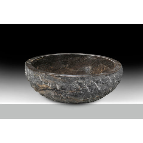 ANZZI Umbral Ash Vessel Sink in Blue Stone