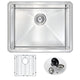 ANZZI VANGUARD Undermount 23 in. Single Bowl Kitchen Sink with Accent Faucet