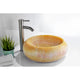 LS-AZ175 - ANZZI Desert Crest Vessel Sink in Dark Honey Onyx