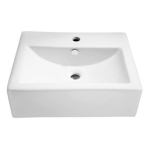 ANZZI Vitruvius Series Ceramic Vessel Sink in White